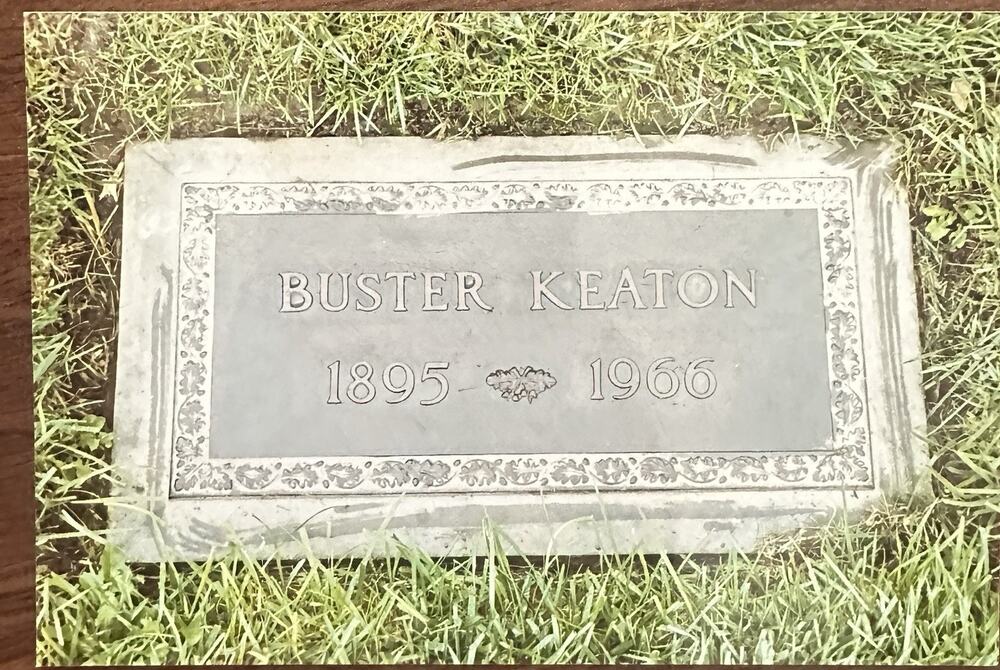 Buster Keaton Grave Marker Photo 1895-1966 Kodak Print 2006 Silent Film